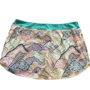 Rabbit Empower Skort Running Skirt Inner Shorts Women Large Mountain Pattern